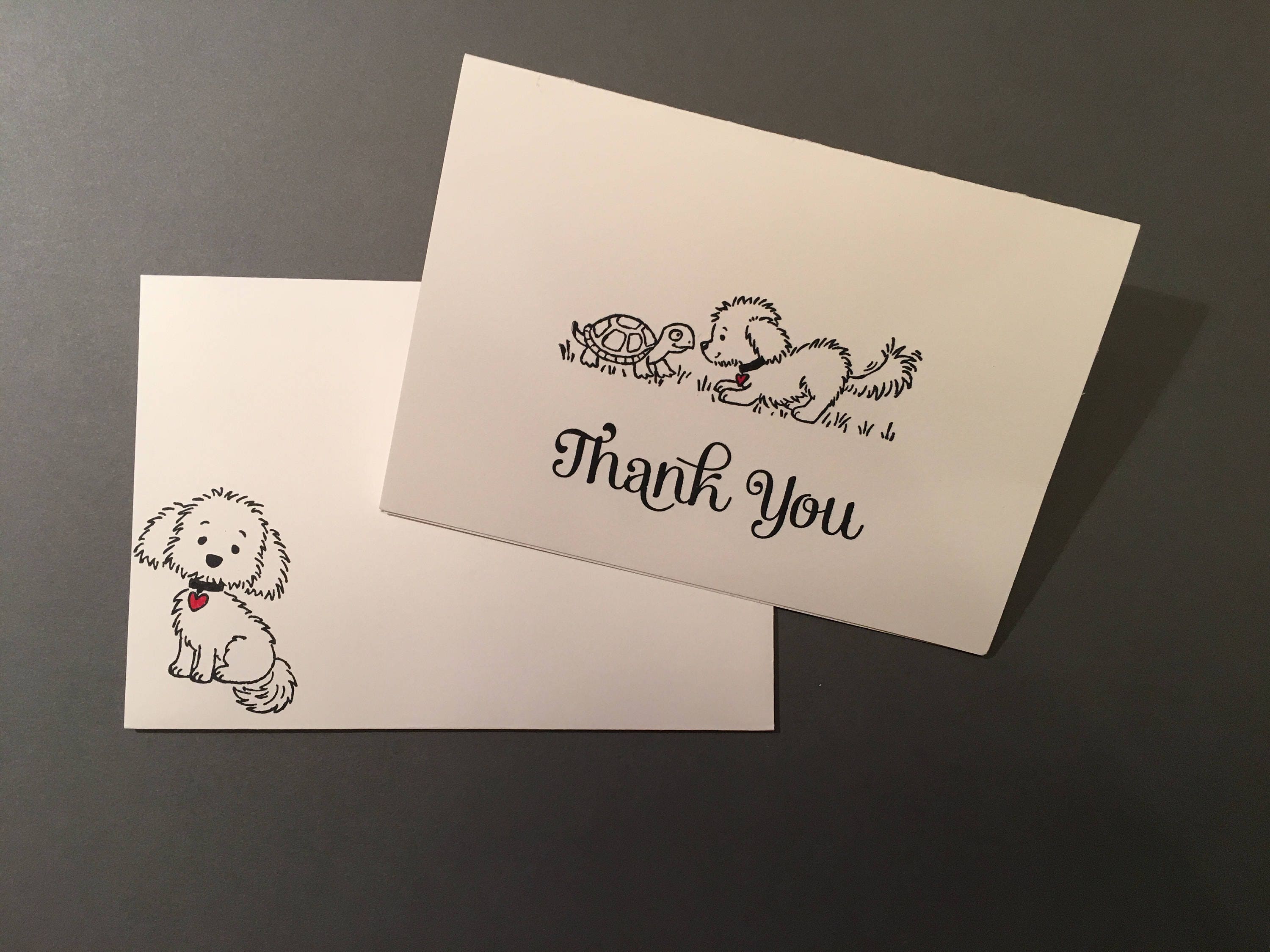 dog-puppy-thank-you-cards-set-of-10-great-for-kids-or