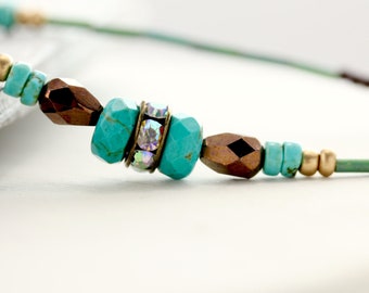 Turquoise Eyeglass Lanyard, Turquoise Eyeglass Chain, Eyeglass Necklace, Glasses Chain, Turquoise Reading Glasses Chain, eye glass chain