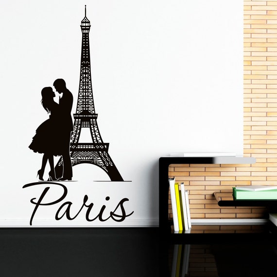 Eiffel Tower Wall Decal Paris Wall Decals Vinyl Stickers Paris