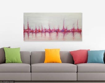 Reflections original abstract acrylic canvas painting