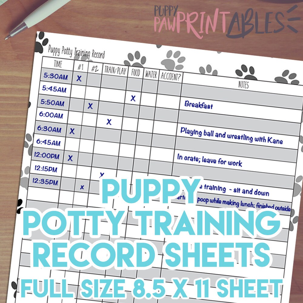 Printable Puppy Potty Training Schedule Printable World Holiday