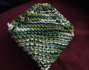 ONE knitted 100% cotton dishcloth/washcloth
