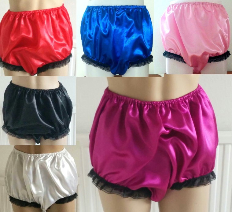 Sensuous Satin Granny Knickers Loose Fit available in 15