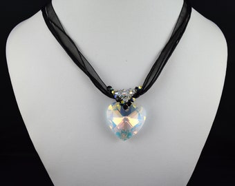 Necklace with Swarovski Crystal heart pendant