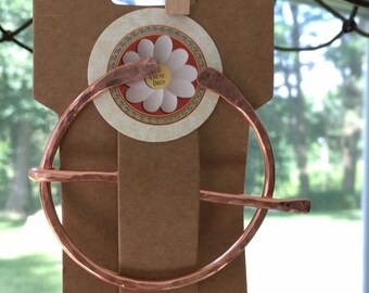 Copper C Shaped Scarf Buckle