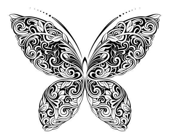 Mandala Schmetterling SVG Mandala SVG Schmetterling