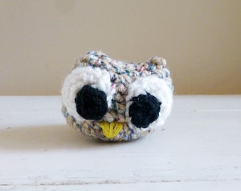 Feather the Owlette, Cute Stuffed Animal, Crochet Stuffed Animal