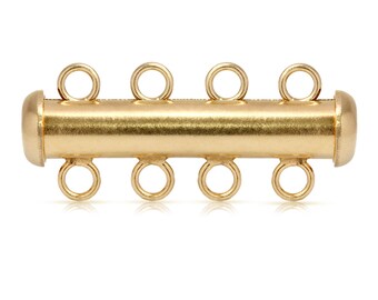 Gold Filled 4strand Tube Clasp 4.3x26mm 14kt gold filled - 1pc (2773)/1