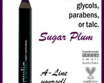 All Natural Eyeliner Pencil Non-Comedogenic Makeup Chubby Mineral Eyeliner Pencil in Sugar Plum biodegradable packaging