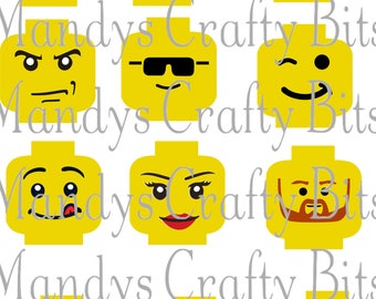 Digital file SVG Lego Expressions -Emoji