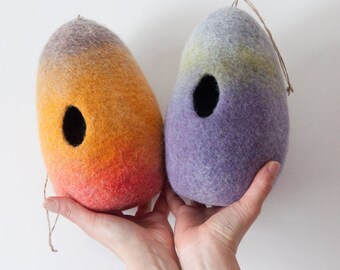 Easter Eggs Toy Decor / Felt Hollow Egg/ Pregnancy Announcement Egg/ Baby Shower/ Invitation/ Easter spring Unique/Grandparent Gift