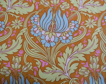 Amy Butler Soul Blossoms Temple Tulips Cotton Fabric in Cinnamon AB64