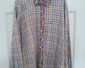 Long sleeve shirt rejuvenated with permanent fabric dye