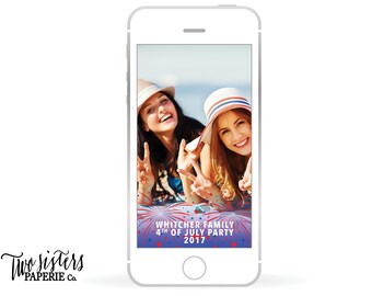 JULY 4TH SNAPCHAT Filter - 4th of July Snapchat Filter - July Fourth Snapchat - Fireworks Snapchat - Fireworks Geofilter