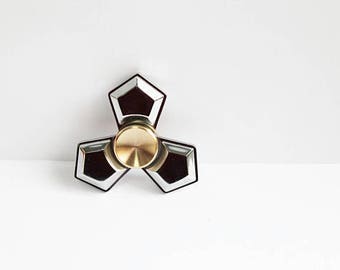 Premium Solid Brass Fidget Spinner Dipped in Chrome Heavy Quiet Unbreakable No Rust