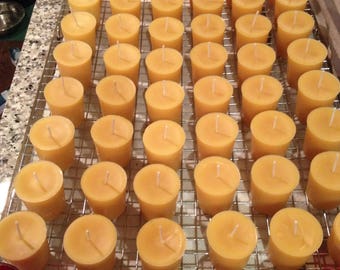 18 Votive Beeswax Candles