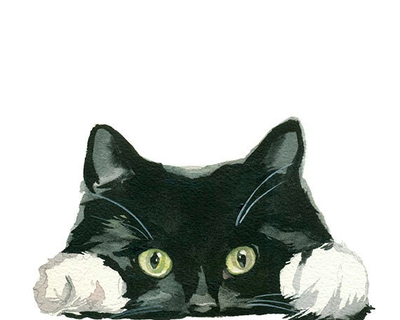 Paintings Of Black Christmas Cats Paintings Of Black Christmas Cats
