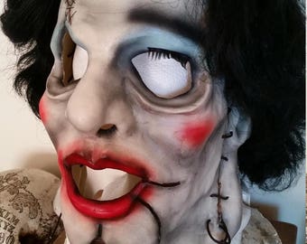 Leatherface Pretty Woman Mask With Attached Wig