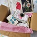 Mystery Box-Garden-Botanical Junk Journal kit-Botanical Ephemera-Vintage Jewelry-buttons-Embroidery-lace-Fabric bundle