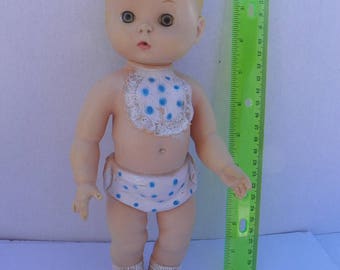 Vintage 1959 Edward Mobley Rubber Baby Squeak Toy , Arrow Rubber Baby Doll Squeeze Toy , Rubber Squeaker Toy , Rubber Doll , Squeaky Toy