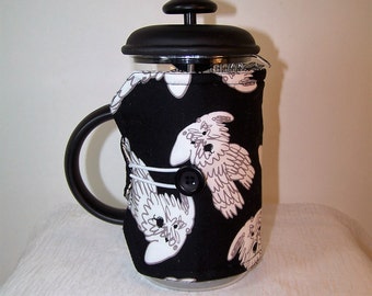 French Press Cozie, Insulated Coffee Pot Cozy, Bodum 8 Cup Press Pot Cosy, Hot Pot Sleeve Cozie