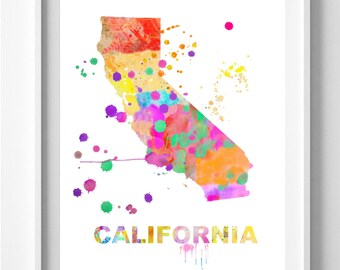 California print, painting,watercolor, art print, sizes 5x7 or 8.5x12 inches,wall art,home decor,Pic no 35