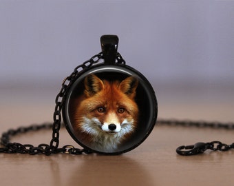 Fox Pendant Necklace Omnivorous Mammal Red Fox Jewelry