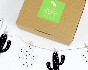 DIY kit: Create a Garland of embroidered cacti