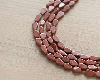 50 pcs of Goldsand Mini Teardrop Beads - 6mm
