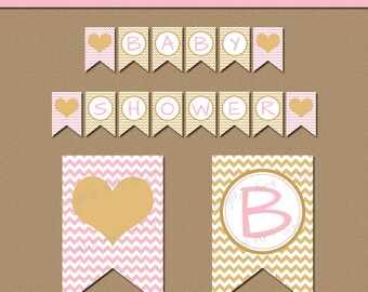 DIY Baby shower decorations Printable baby shower banner
