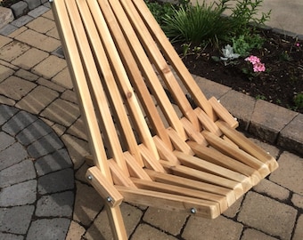 Wooden Folding Deck/Patio Chairs - unfinished