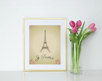 Je t'aime (I love you) digital prints / walls
