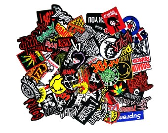 Wholesale Patchs Metal Rock Punk Music Band Embroidered Sew Iron On Patch Random