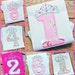 Princess Crown Birthday Number Set 1-9 Machine Embroidery Applique Design 4 Sizes