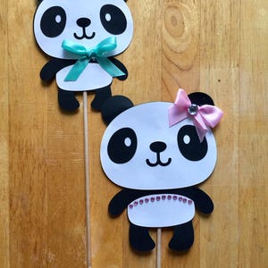 Panda toppers | Etsy