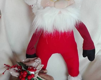 Tutorial pattern Santa Claus complete with step by step instructions with possibility to have also materials with request apart