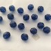 Vintage Swarovski #5000 Crystal Dark Sapphire Round Ball Faceted Beads 4mm 8mm