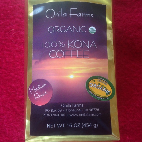 Sale Organic 100 Kona Coffee Whole Bean