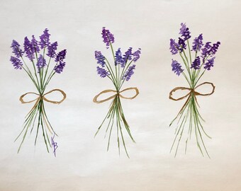 Lavender Bunches - Paper Placemats