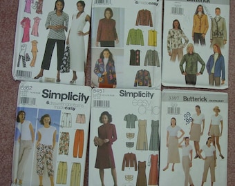 Vintage Pattern LOT- 12 UNCUT Patterns, Butterick, Simplicity,McCall's Variety