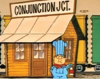 SchoolHouse Rock - Conjunction Junction / Conductor Poster / Print