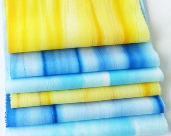 Hand Painted Cotton Fabric Pack -Beach