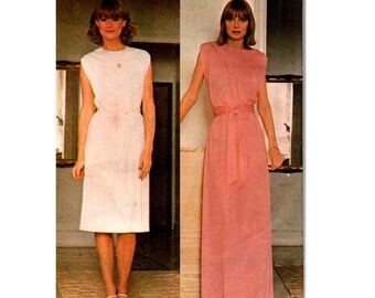 McCall's 5047 Womens Boho Dress or Maxi 70s Vintage Sewing Pattern Size 6 - 8 Bust 30 1/2 - 31 1/2 inches UNCUT Factory Folded