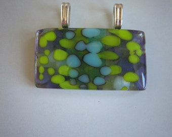 Fused glass pendant