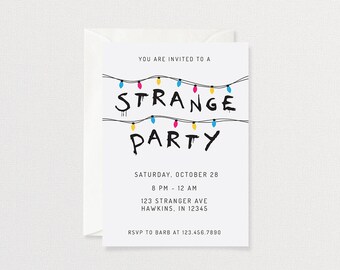 Stranger Things Party Invitation | Customized Printable Invitation