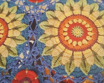 Fields of Gold Pattern Crochet Blanket