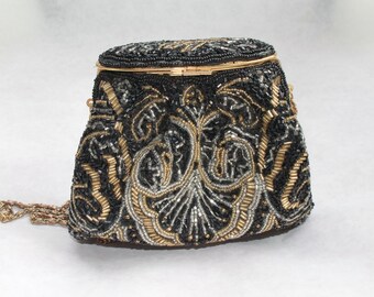 Vintage Black and Gold Purse