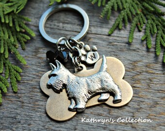Scottish Terrier Key Chain, Scottie Key Chain, Scotty Dog, Scottie Gift, Dog Key Chain