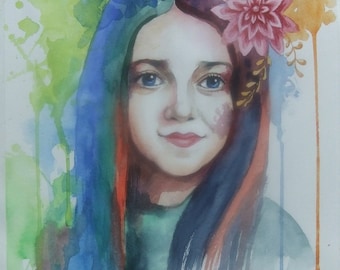Custom Watercolor Portrait Оrder Рortrait From Photo