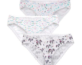 Pack 3 panties little girls